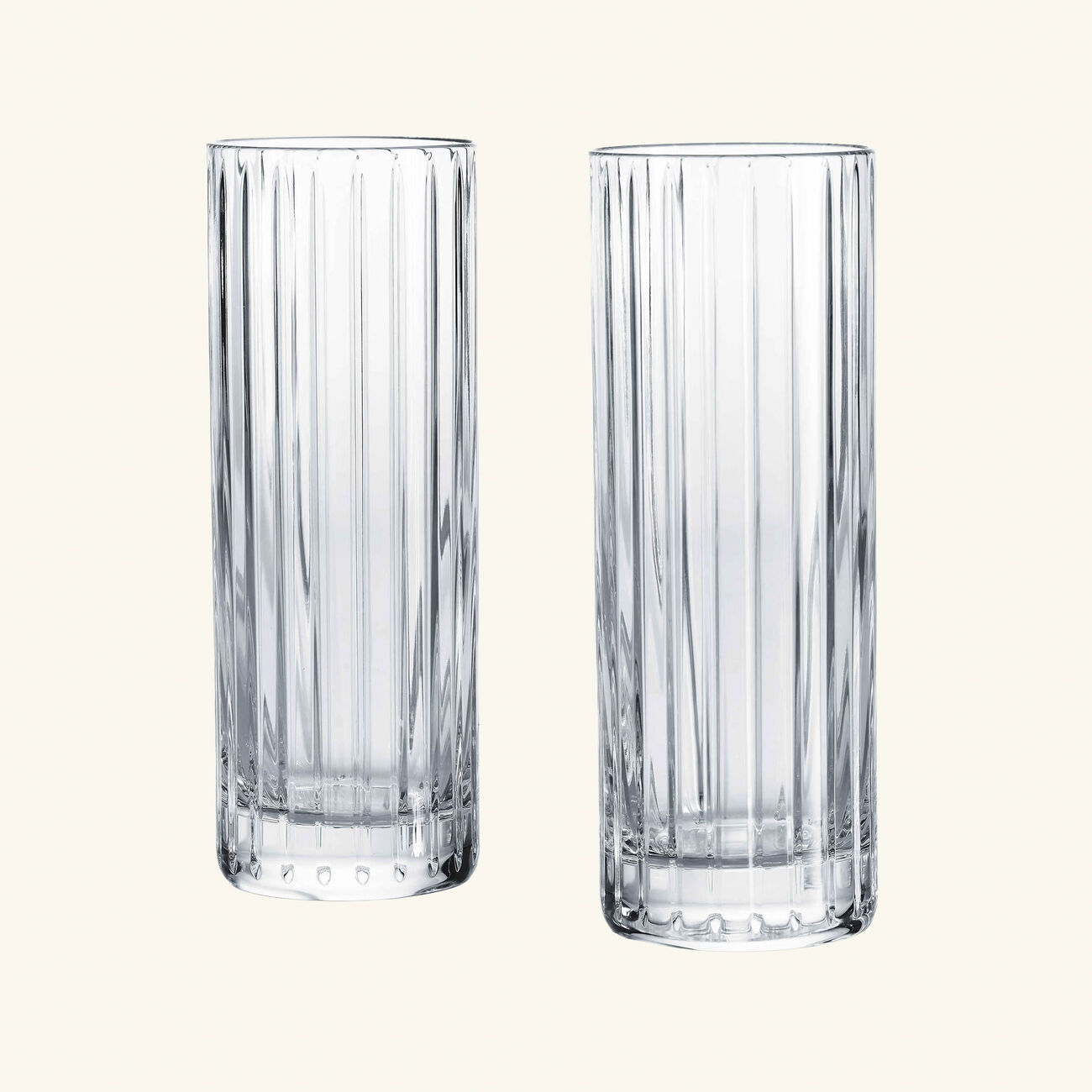baccarat harmonie collins drinking glass clear set of 2