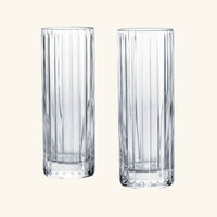 baccarat harmonie collins drinking glass clear set of 2