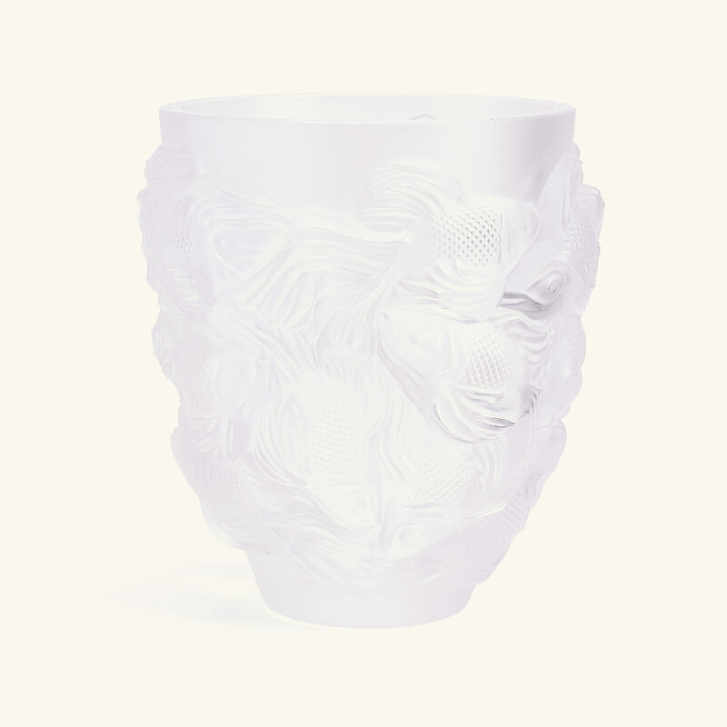 lalique rosetail vase small clear