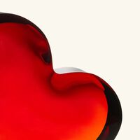 baccarat zinzin heart figurine mini red