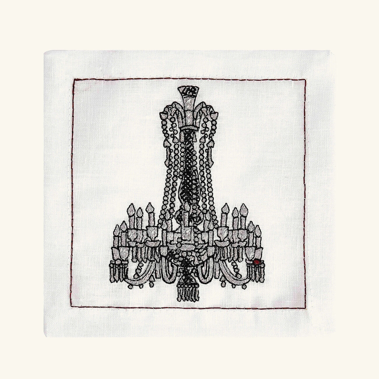kim seybert chandeliers cocktail napkin white set of 6