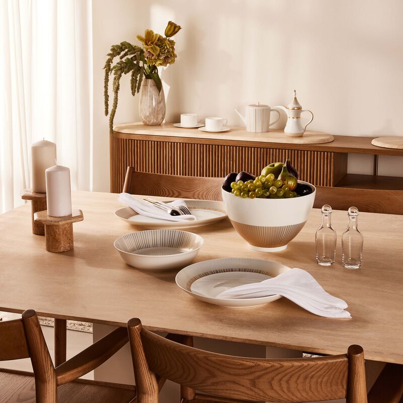 bernardaud sol dish round gold 29cm