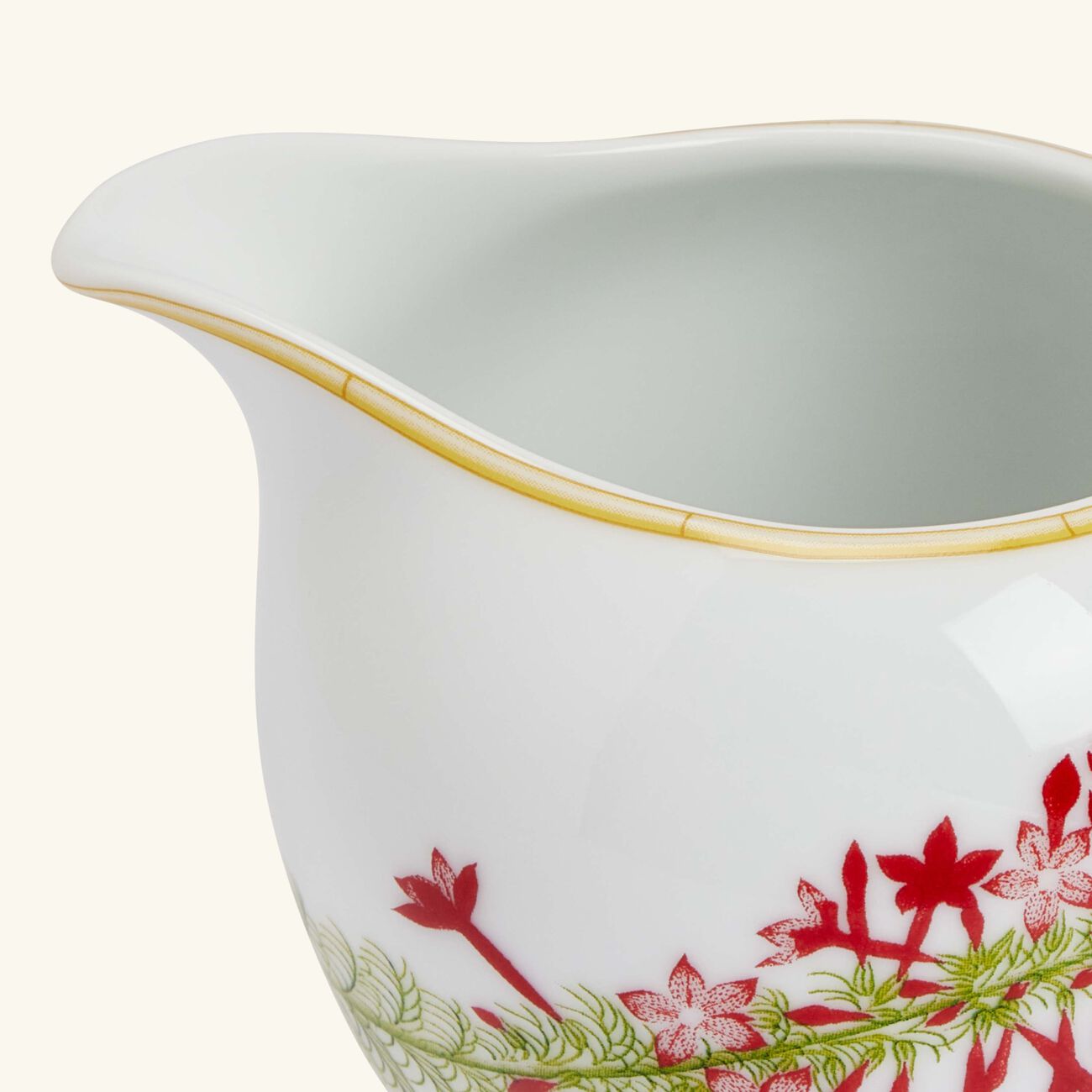 bernardaud jardin indien milk pitcher white