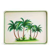 Flora Hand Painted Palm Tree Tray, small