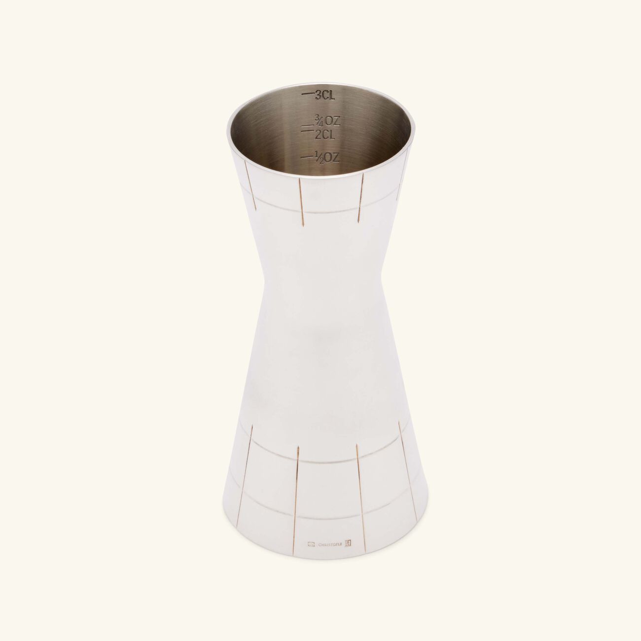christofle graphik jigger silver