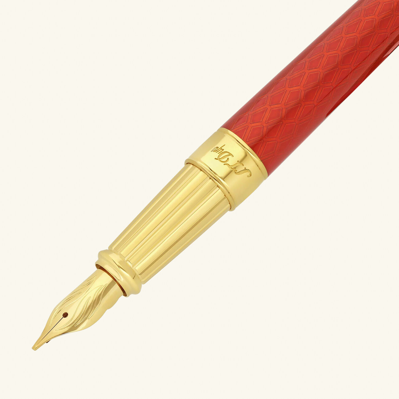 st dupont eternity fountain pen red