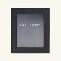 ralph lauren home penthouse garrett leather frame black 20x25 cm