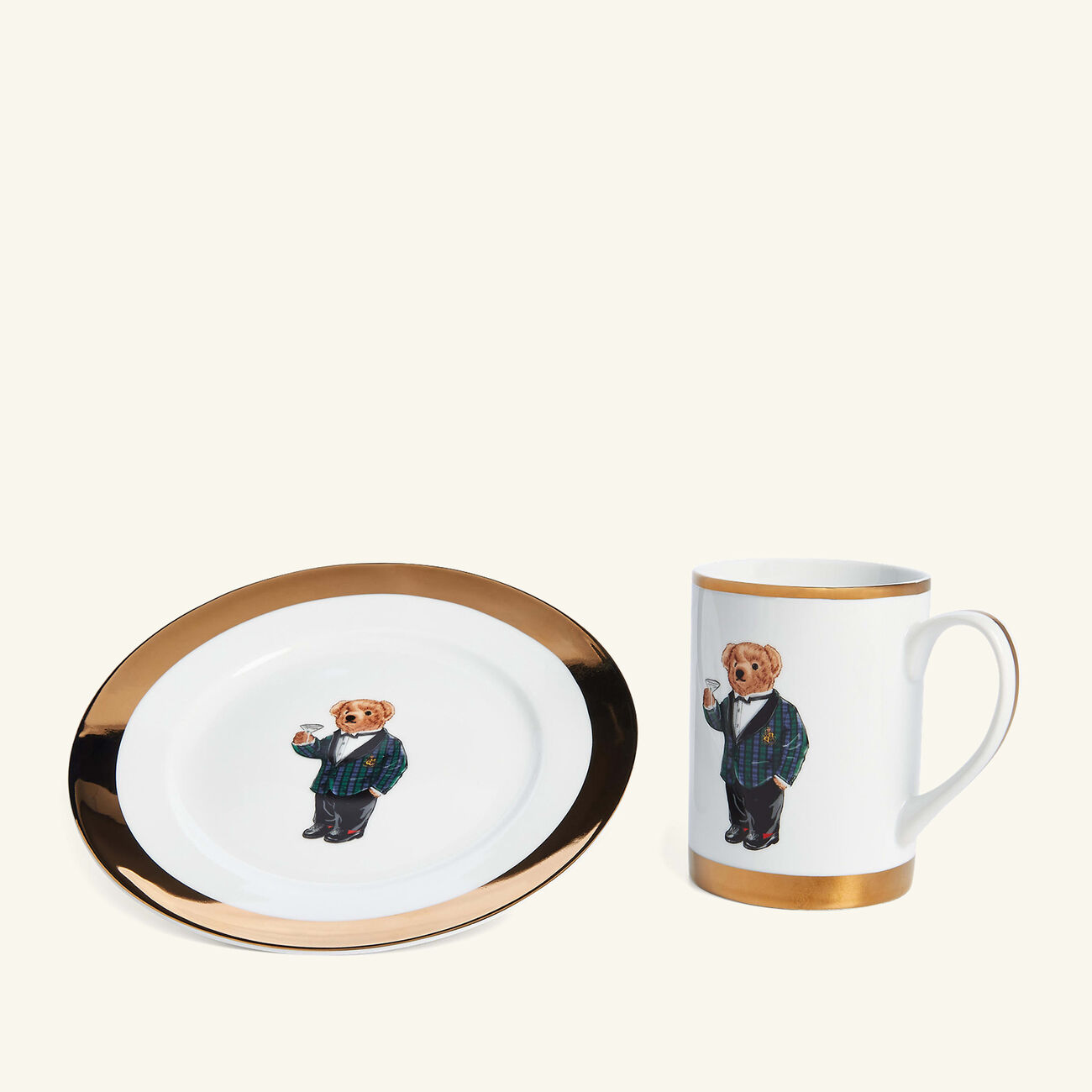 رالف لورين هوم طقم تومبسون المؤلف من 4 أطباق للحلويات