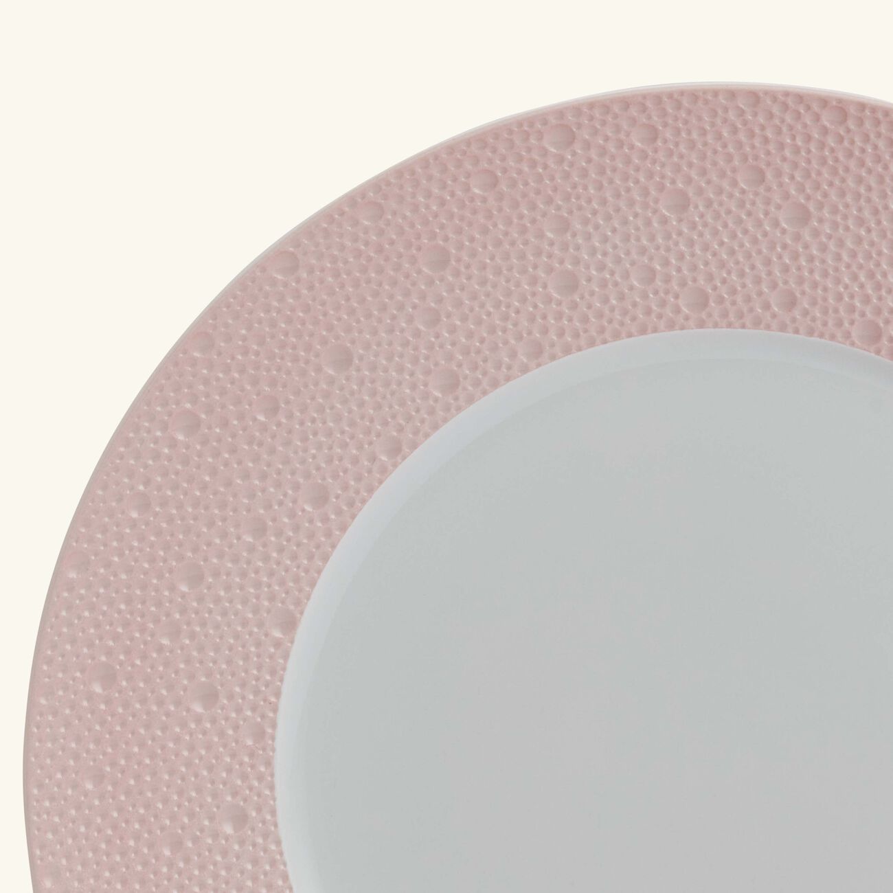bernardaud ecume charger plate round pink 29cm