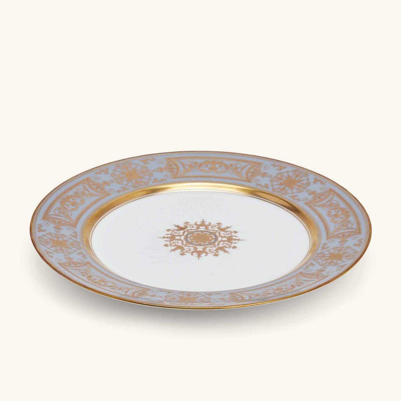 bernardaud aux rois dinner plate round gold 26cm