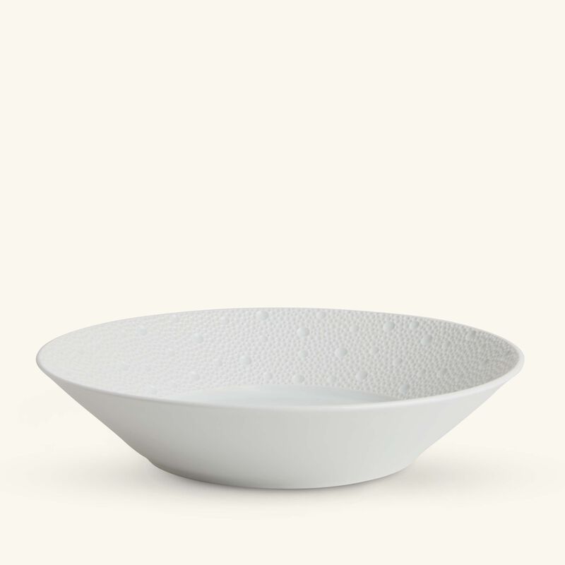 bernardaud ecume serving bowl white 24cm