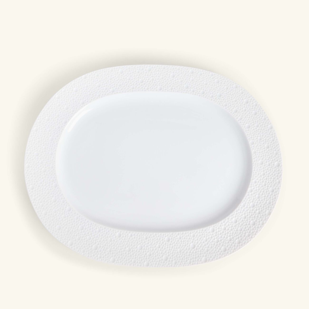 bernardaud ecume serving platter oval white 35cm