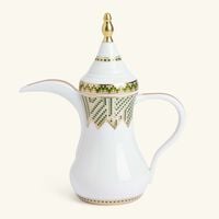 bernardaud augusta oriental coffee pot green
