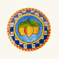 dolce gabbana casa carretto dessert plate round 19cm set of 2