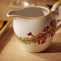 bernardaud jardin indien milk pitcher white