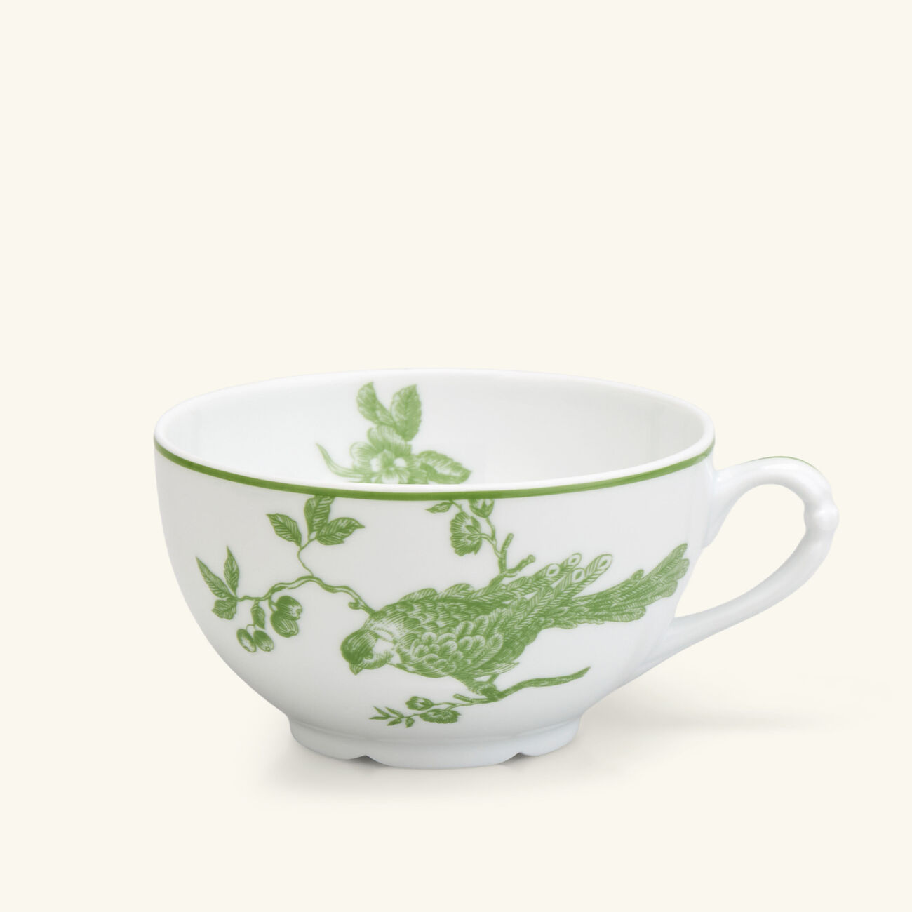 Albertine Tea Cup & Saucer Set Of 2 Green bernardaud albertine tea cup saucer set of 2 green