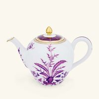 bernardaud prunus soup plate round purple 22cm
