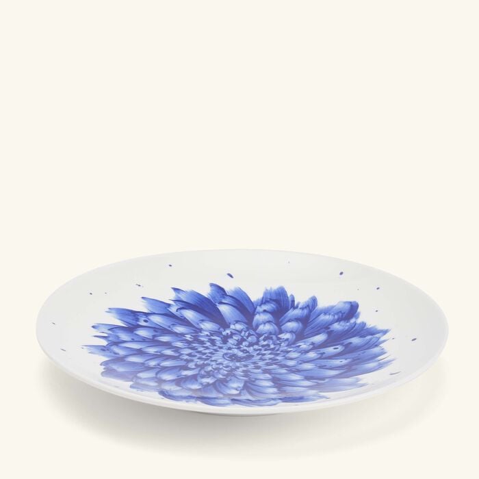 bernardaud in bloom salad plate coupe blue 22cm