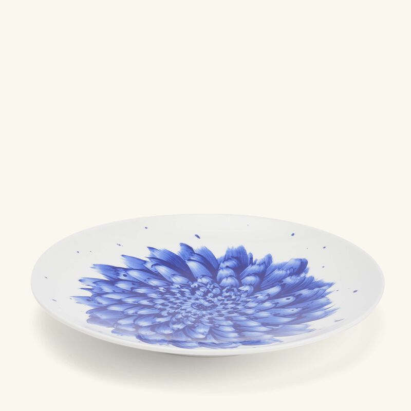 In Bloom Salad Plate Coupe Blue 22cm bernardaud in bloom salad plate coupe blue 22cm