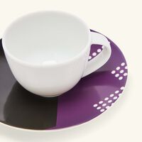 bernardaud oscar coffee cup   saucer black