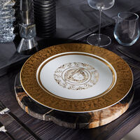 versace medusa gala charger plate white 33cm