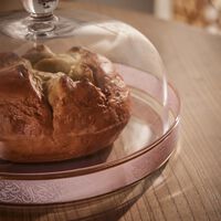 dimlaj nagham cake plate with lid clear 28cm