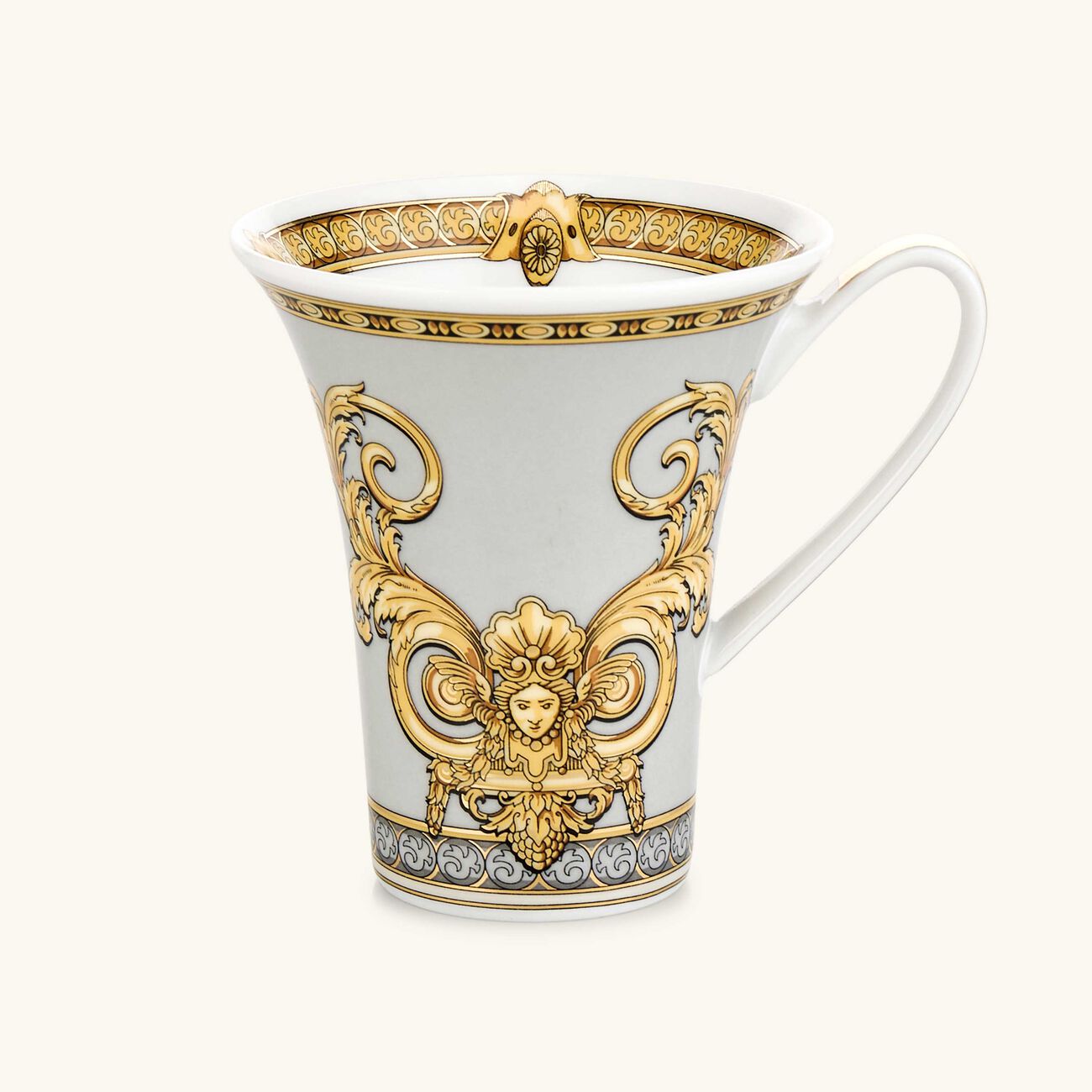 Prestige Gala Coffee Cup & Saucer White versace prestige gala coffee cup saucer white