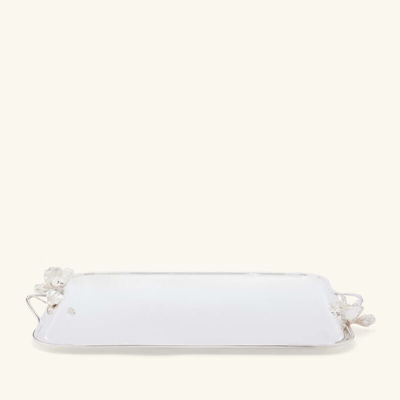Anemone Serving Tray Rectangular Large Silver Plated christofle anemone serving tray rectangular large silver plated