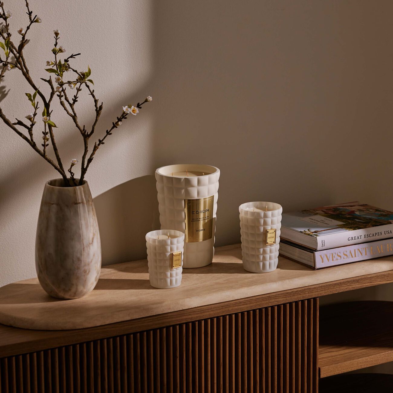 edion cello suite no 25 grenade harmony bianca scented candle 300g