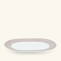 bernardaud ecume serving platter oval silver 21cm