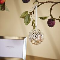 christofle r ve cosmique christmas ornament mini silver plated