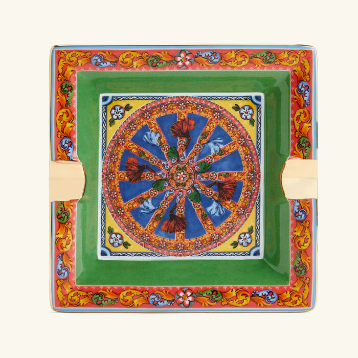 dolce gabbana casa ashtray square small pattern