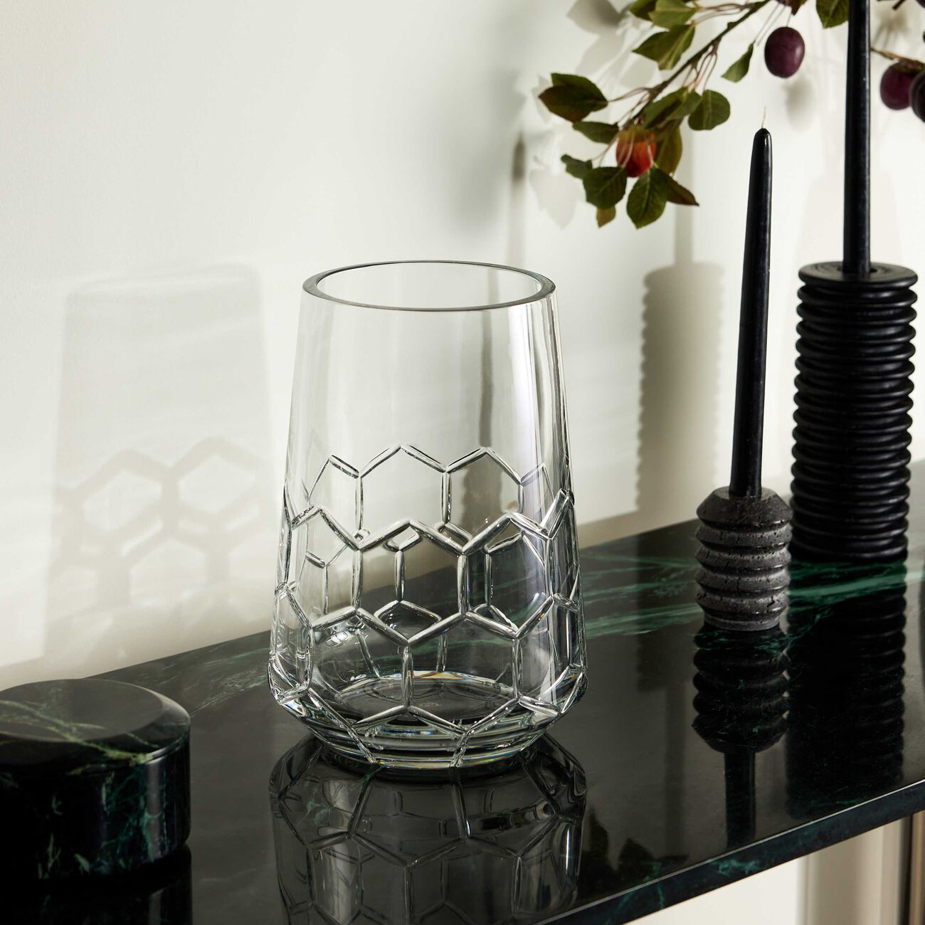 christofle madison 6 vase medium clear