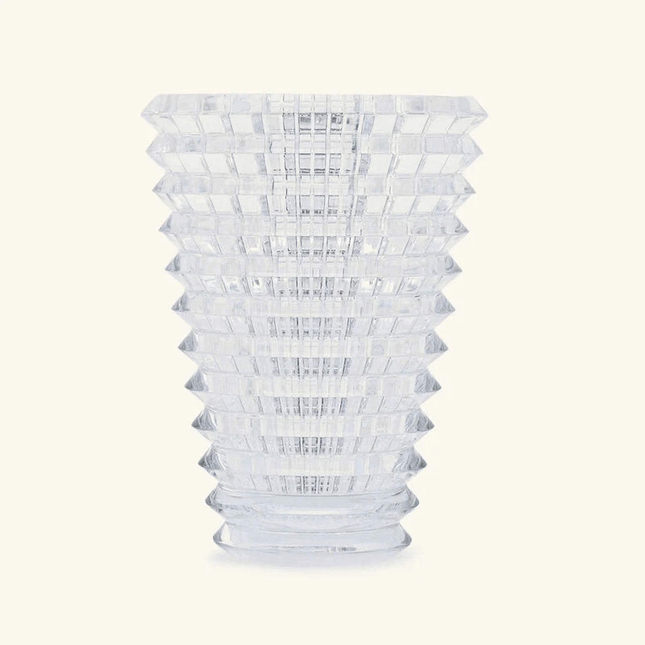 baccarat eye vase round medium clear