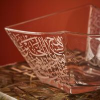 dimlaj thuluth serving bowl clear 22cm