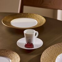 bernardaud ecume coffee cup saucer white