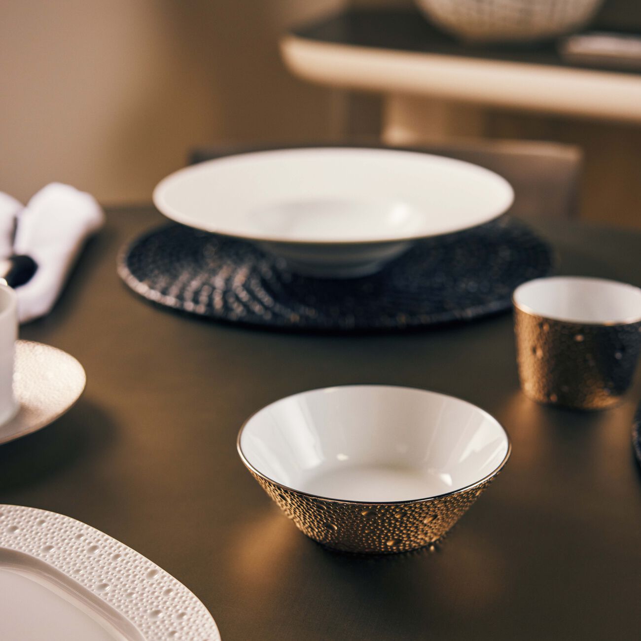 Ecume Serving Bowl Silver 12cm bernardaud ecume serving bowl silver 12cm