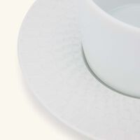 bernardaud twist tea cup saucer white