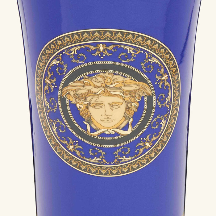 versace medusa vase medium blue