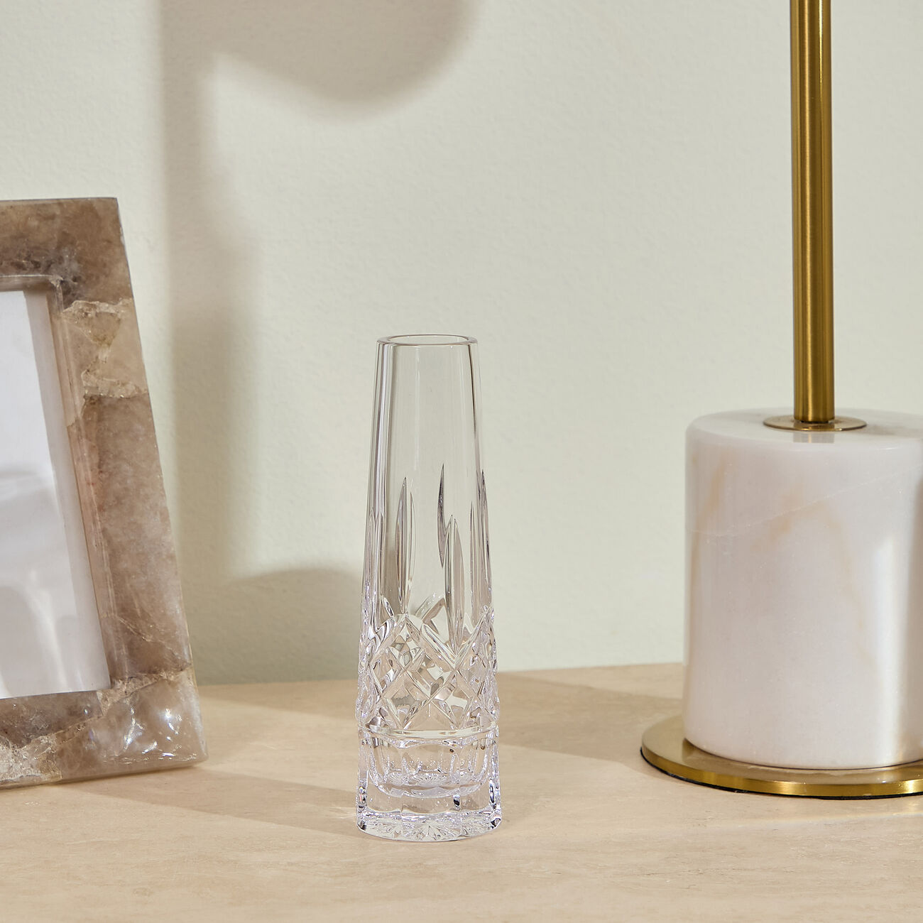 waterford lismore bud vase medium clear