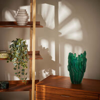 daum jardin de cactus vase large green