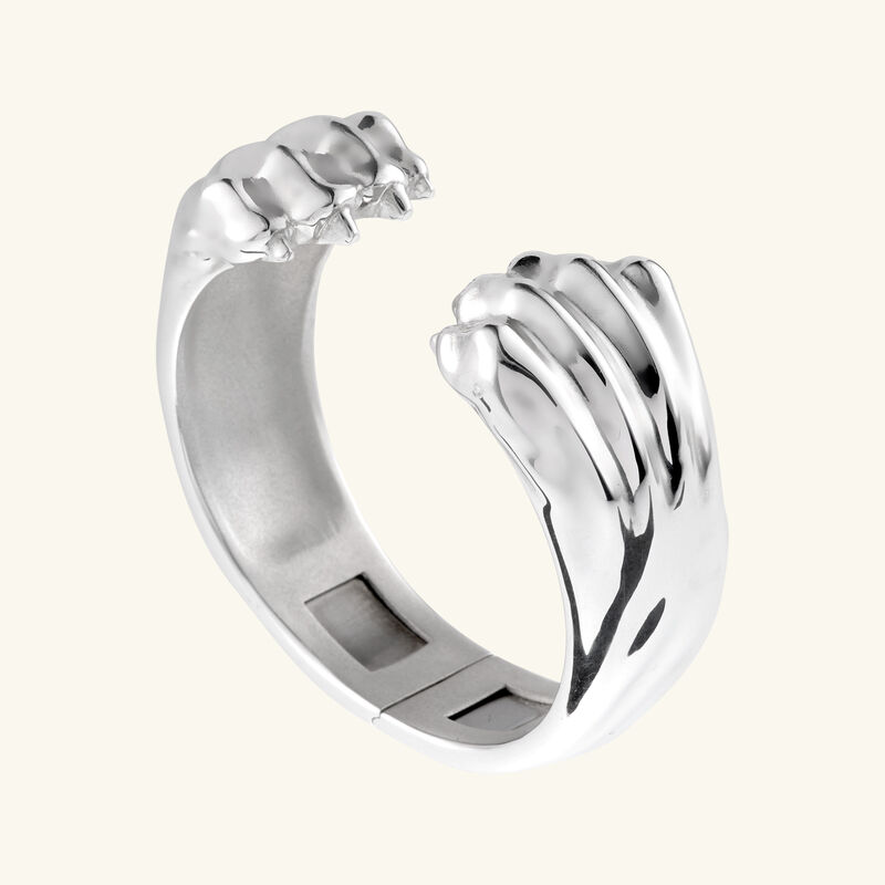 Patte de Lion Handcuff Sterling Silver Size 1 christofle patte de lion handcuff sterling silver size 1