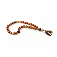 Masbaha Rosary Exotic Wood Tiger'S Eye, small