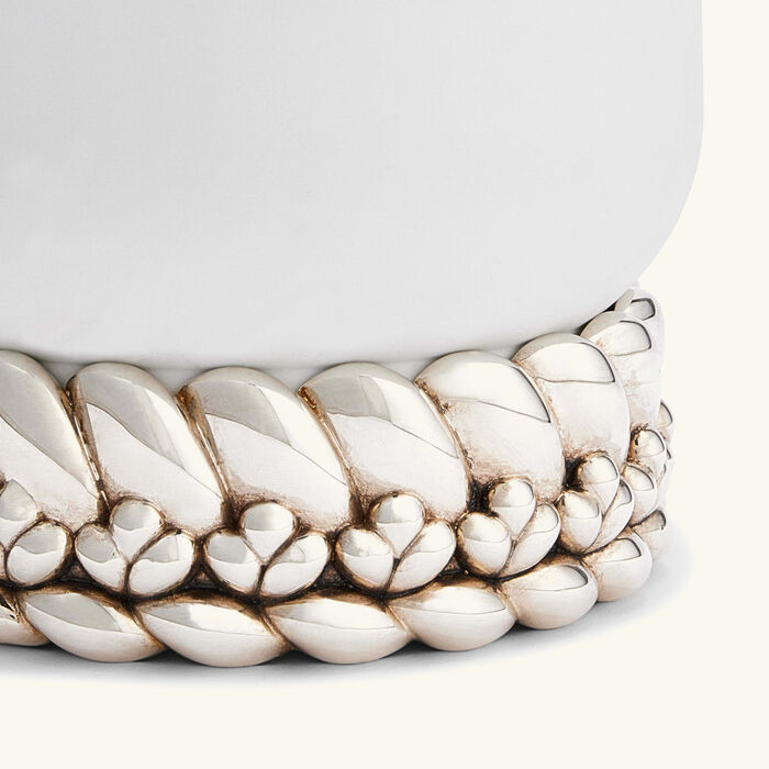 christofle babylone vase medium white