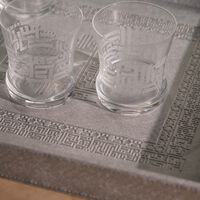 دملاج طقم دار المؤلف من 6 كؤوس شفافة للشرب