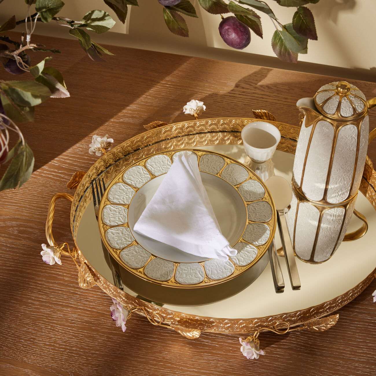 villari amour dinner plate white 27cm