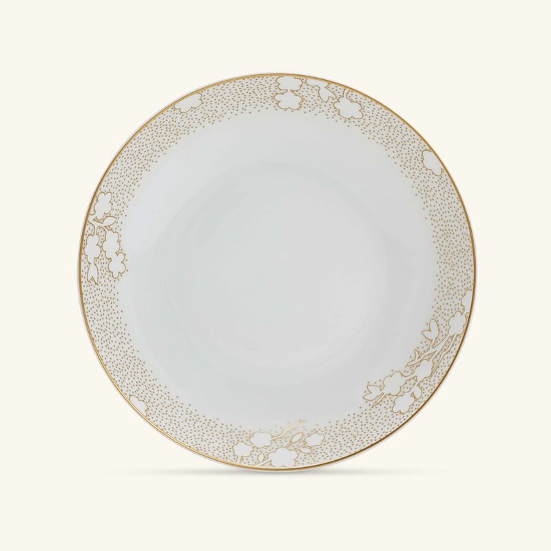 bernardaud reves soup plate round gold 19cm