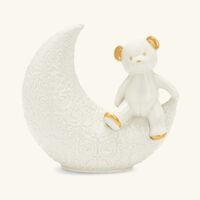 villari teddy on the moon figurine mini white