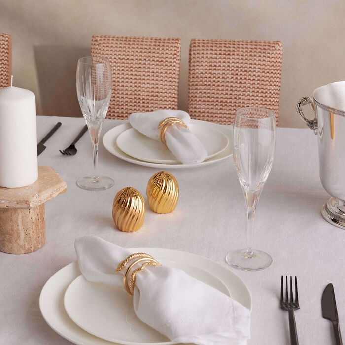 christofle iriana champagne glass clear set of 2