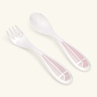 christofle quartz talisman baby flatware pink set of 2